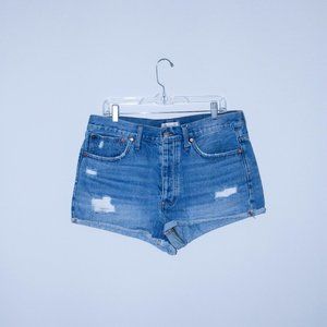 Madewell Relaxed Denim Distressed Shorts